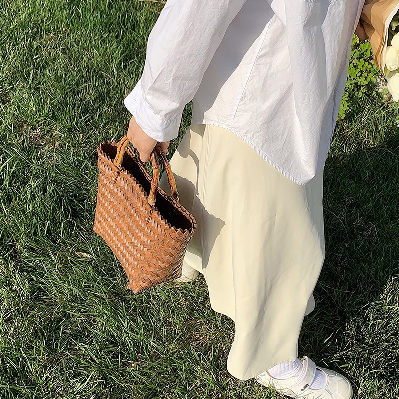 Hand Held Picnic Basket Bag – harajuku.co